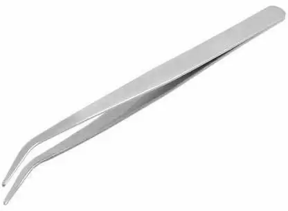 metal tweezer bend forceps