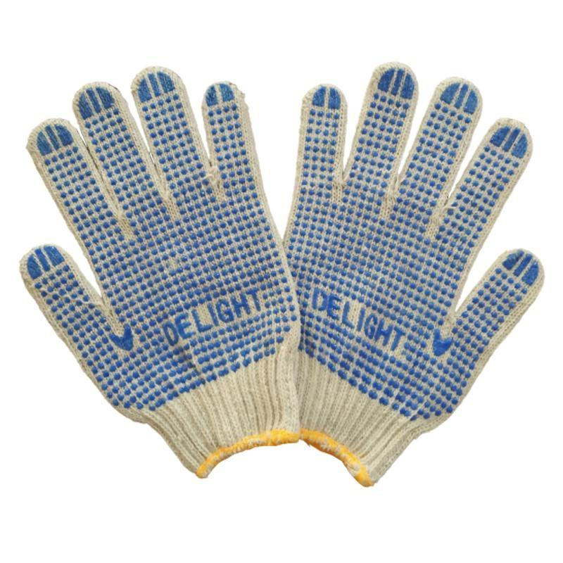 pvc dotted gloves